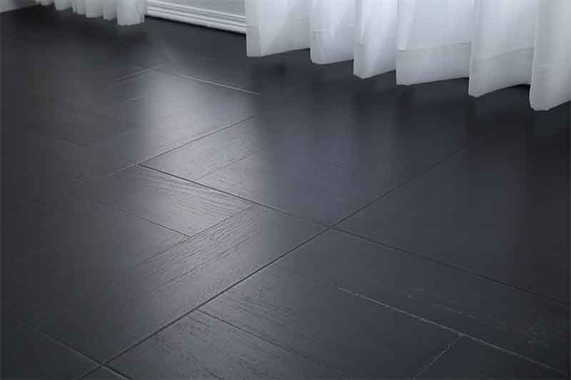 Black Fishbone Puzzle Laminate Flooring